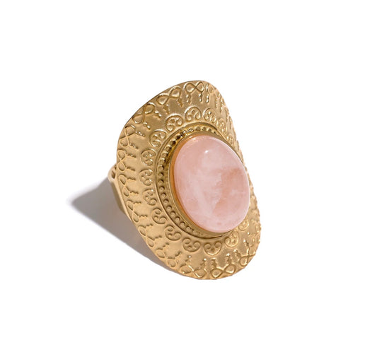 Bague Quartz rose