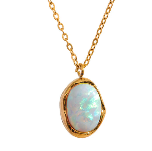 Opal Eleganz Halskette